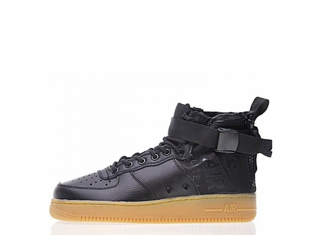 Кроссовки Nike SF Air Force 1 Utility Mid Black/Gum