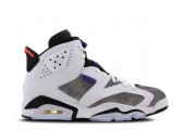 Баскетбольные кроссовки Nike Air Jordan 6 Retro White/Grey - Фото 1