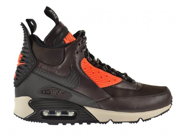 Кроссовки Nike Air Max 90 SneakerBoot Velvet Brown/Hyper Crimson