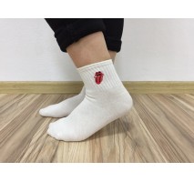 Носки Rolling Stones White