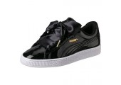 Кроссовки Puma Suede Heart Patent Black - Фото 2