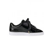 Кроссовки Puma Suede Heart Patent Black - Фото 1