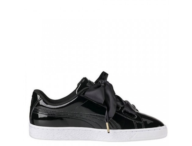Кроссовки Puma Suede Heart Patent Black