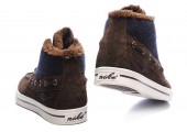 Кроссовки Nike High Top Fur Brown С МЕХОМ - Фото 2