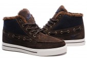 Кроссовки Nike High Top Fur Brown С МЕХОМ - Фото 1