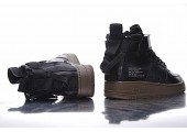 Кроссовки Nike SF Air Force 1 Utility Mid Black/Grey - Фото 9