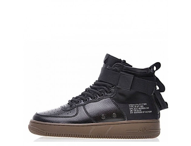 Кроссовки Nike SF Air Force 1 Utility Mid Black/Grey