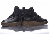 Кроссовки Nike SF Air Force 1 Utility Mid Black/Grey - Фото 7