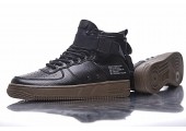 Кроссовки Nike SF Air Force 1 Utility Mid Black/Grey - Фото 10