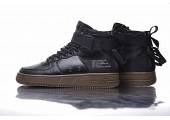 Кроссовки Nike SF Air Force 1 Utility Mid Black/Grey - Фото 8