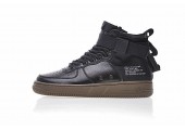Кроссовки Nike SF Air Force 1 Utility Mid Black/Grey - Фото 4