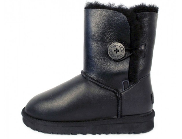 UGG Bailey Button Leather Black