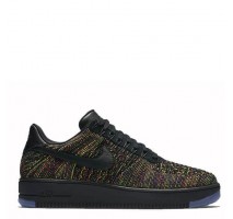 Кроссовки Nike Air Force 1 Low Flyknit Blаck/Bright Crimson