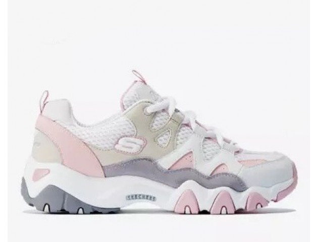 Кроссовки Skechers DLites 2 White/Pink/Beige