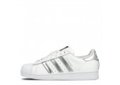 Кроссовки Adidas Superstar White Silver - Фото 1