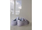 Кроссовки Puma Suede Heart Patent White - Фото 3