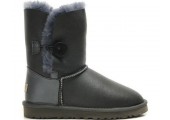 UGG Bailey Button Leather Grey - Фото 1