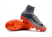 Футбольные бутсы Nike Mercurial Superfly V CR 7 AG-PRO Coll Grey/Metalic Hematit/Wolg Grey - Фото 7