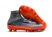 Футбольные бутсы Nike Mercurial Superfly V CR 7 AG-PRO Coll Grey/Metalic Hematit/Wolg Grey - Фото 3