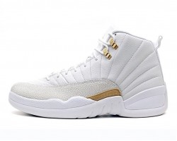 Баскетбольные кроссовки Nike Air Jordan 12 OVO White Gold