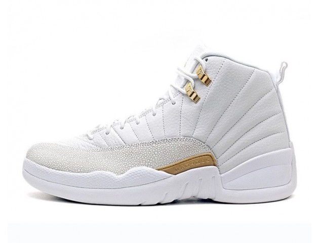 Баскетбольные кроссовки Nike Air Jordan 12 OVO White Gold