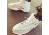 Баскетбольные кроссовки Nike Air Jordan 12 OVO White Gold - Фото 3