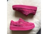 Кроссовки Puma Suede Creeper x Rihanna Bordo - Фото 3
