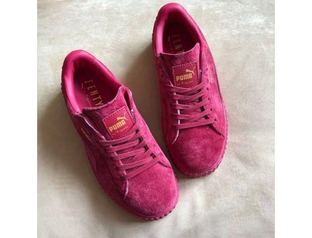 Кроссовки Puma Suede Creeper x Rihanna Bordo