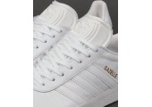 Кроссовки Adidas Gazelle Leather Trainers White - Фото 4