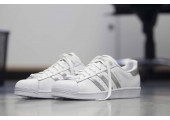 Кроссовки Adidas Superstar White Silver - Фото 5
