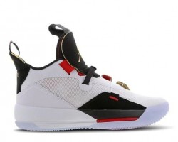 Баскетбольные кроссовки Nike Air Jordan 33 White/Metallic Gold/Black