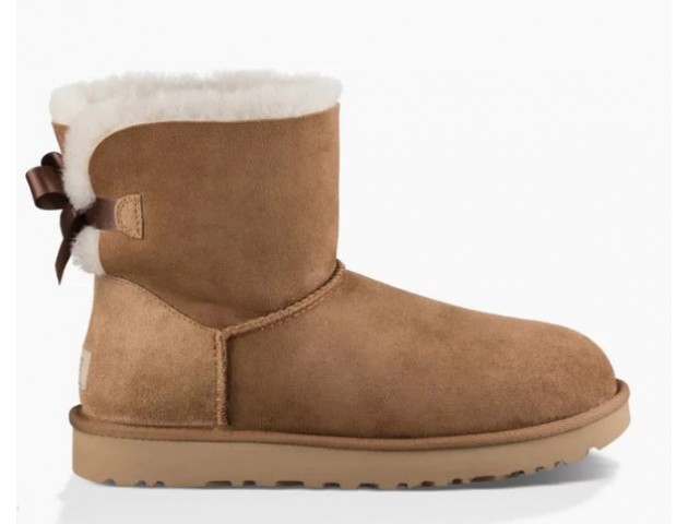 UGG MINI BAILEY BOW II BOOT CHESTNUT