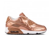 Кроссовки Nike Air Max 90 SE Leather GS Metalic Red Bronze - Фото 1