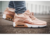 Кроссовки Nike Air Max 90 SE Leather GS Metalic Red Bronze - Фото 5