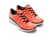 Кроссовки Nike Free Flyknit NSW Hot Lava/White - Фото 1