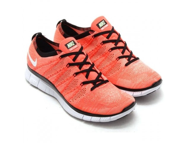 Кроссовки Nike Free Flyknit NSW Hot Lava/White