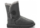 UGG Bailey Button Leather Metalic Grey - Фото 1