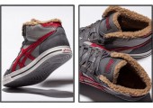 Кроссовки Asics Mexico Winter Grey/Red С МЕХОМ - Фото 5