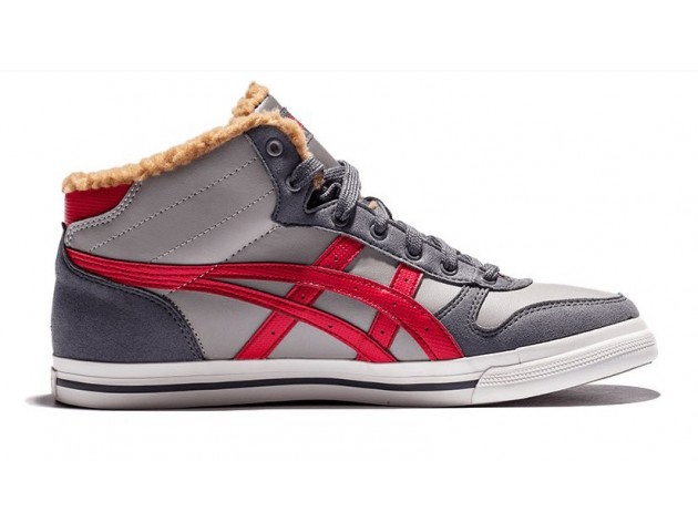 Кроссовки Asics Mexico Winter Grey/Red С МЕХОМ