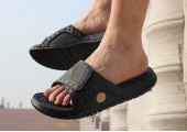 Шлепанцы Air Jordan Hydro 13 All Black - Фото 6