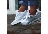 Кроссовки Nike Air Max 90 Leather All White - Фото 6