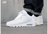 Кроссовки Nike Air Max 90 Leather All White - Фото 8