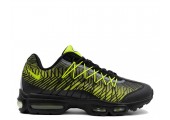 Кроссовки Nike Air Max 95 Ultra Jacquard Black/Lime Green - Фото 1