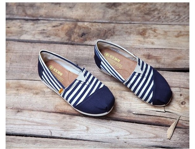 Эспадрильи Toms Classic Blue-White Combination