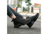 Кроссовки Nike Huarache X Acronym City MID Leather All Black С МЕХОМ - Фото 7