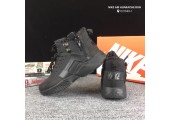 Кроссовки Nike Huarache X Acronym City MID Leather All Black С МЕХОМ - Фото 3