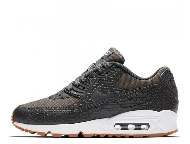 Кроссовки Nike Air Max 90 Premium Dark Grey/Gum Yellow/White