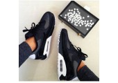 Кроссовки Nike Air Max 90 Premium Black/White & Metallic Silver - Фото 2