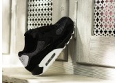 Кроссовки Nike Air Max 90 Premium Black/White & Metallic Silver - Фото 8