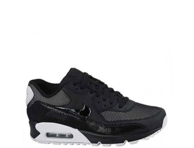 Кроссовки Nike Air Max 90 Premium Black/White & Metallic Silver